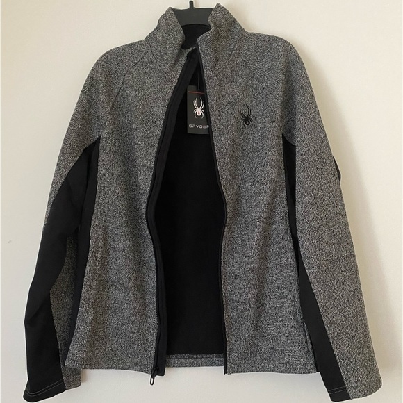𝅺Men’s Spyder Stellar Full Zip Textured Jacket NWT - Picture 6 of 16